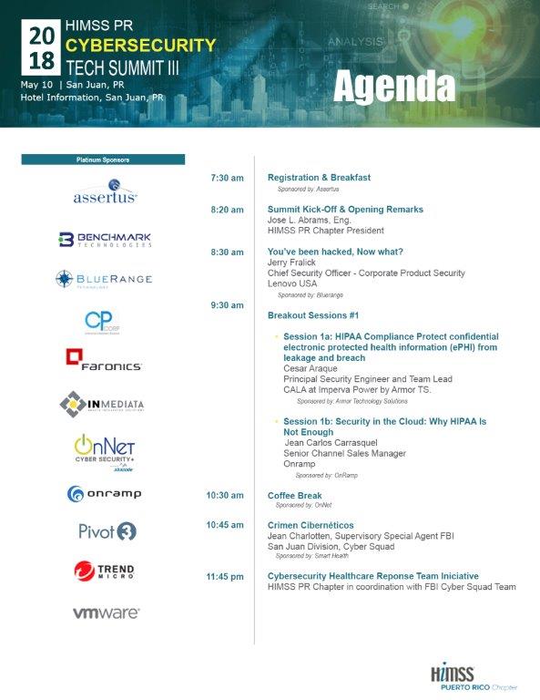 HIMSS Puerto Rico Chapter Cybersecurity in Healthcare Tech Summit III